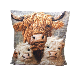 Poduszka Dekoracyjna Byk Krowa 3D 40x40cm